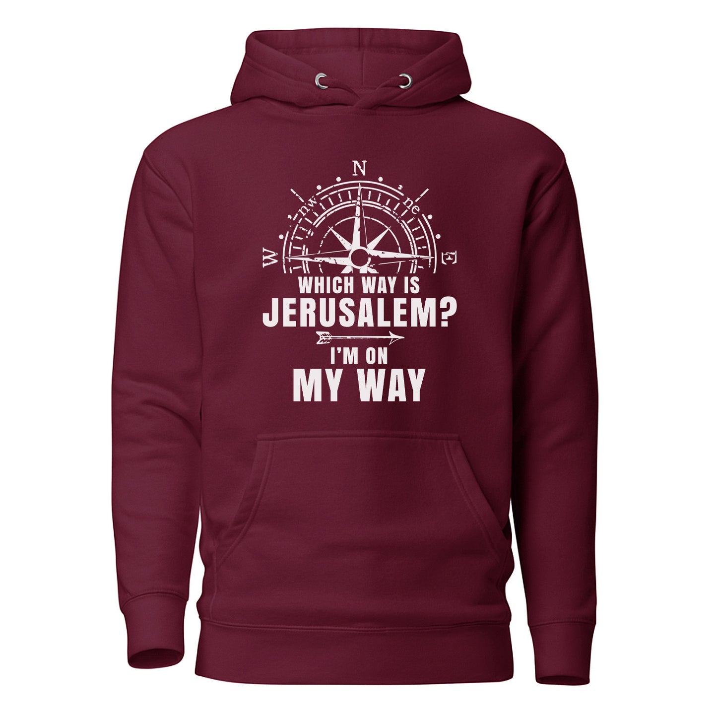 "Which Way is Jerusalem?" Hoodie