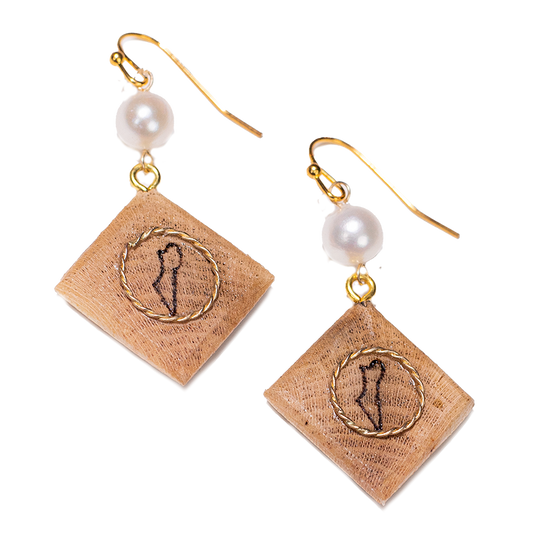 Land of Israel Pearl Earrings