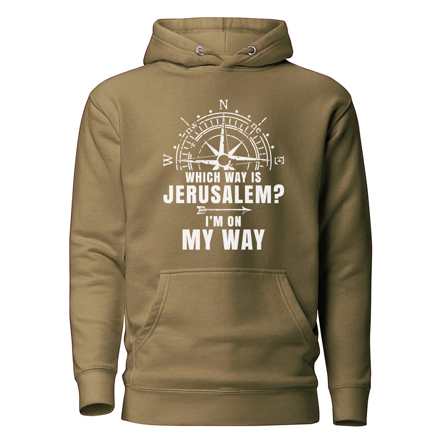 "Which Way is Jerusalem?" Hoodie