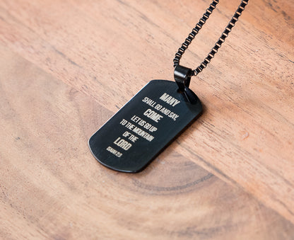 Temple Mount Tag Necklace
