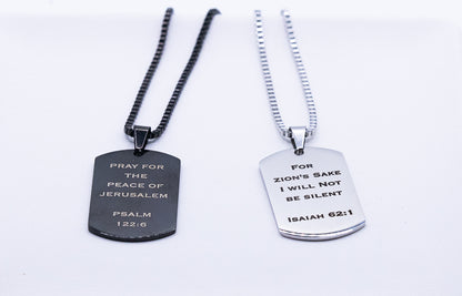 Israel Tag Necklace