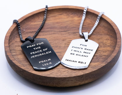 Israel Tag Necklace