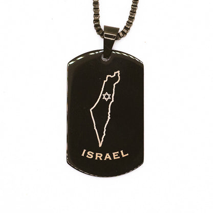 Israel Tag Necklace
