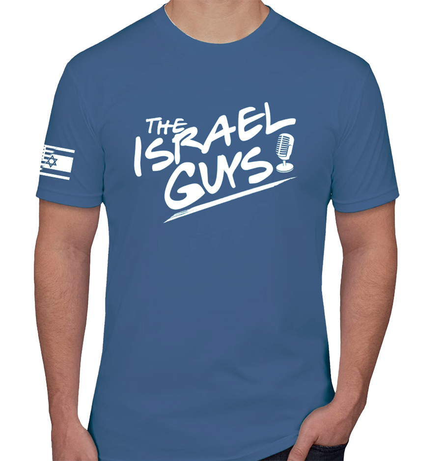 The Israel Guys Premium T-Shirt (with flag on sleeve)