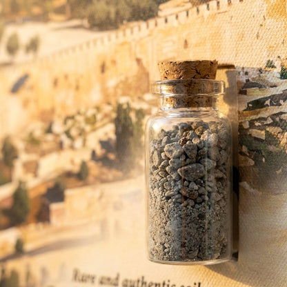 Jerusalem Wall Art Canvas (w/Real Temple Mount Soil)
